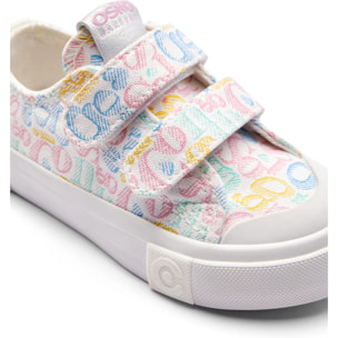 Zapatillas Bajas de Niños Doble Tira Adherente Multicolor