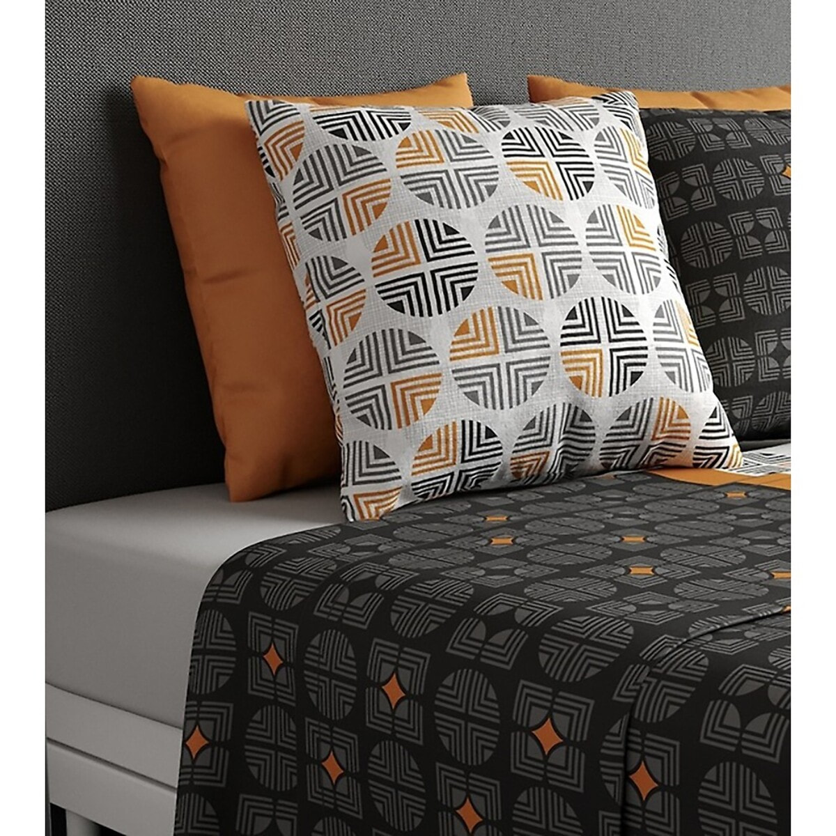 Parure De Draps 3pcs avec Drap housse Bonnet:25cm 100%coton 57fils Arturo