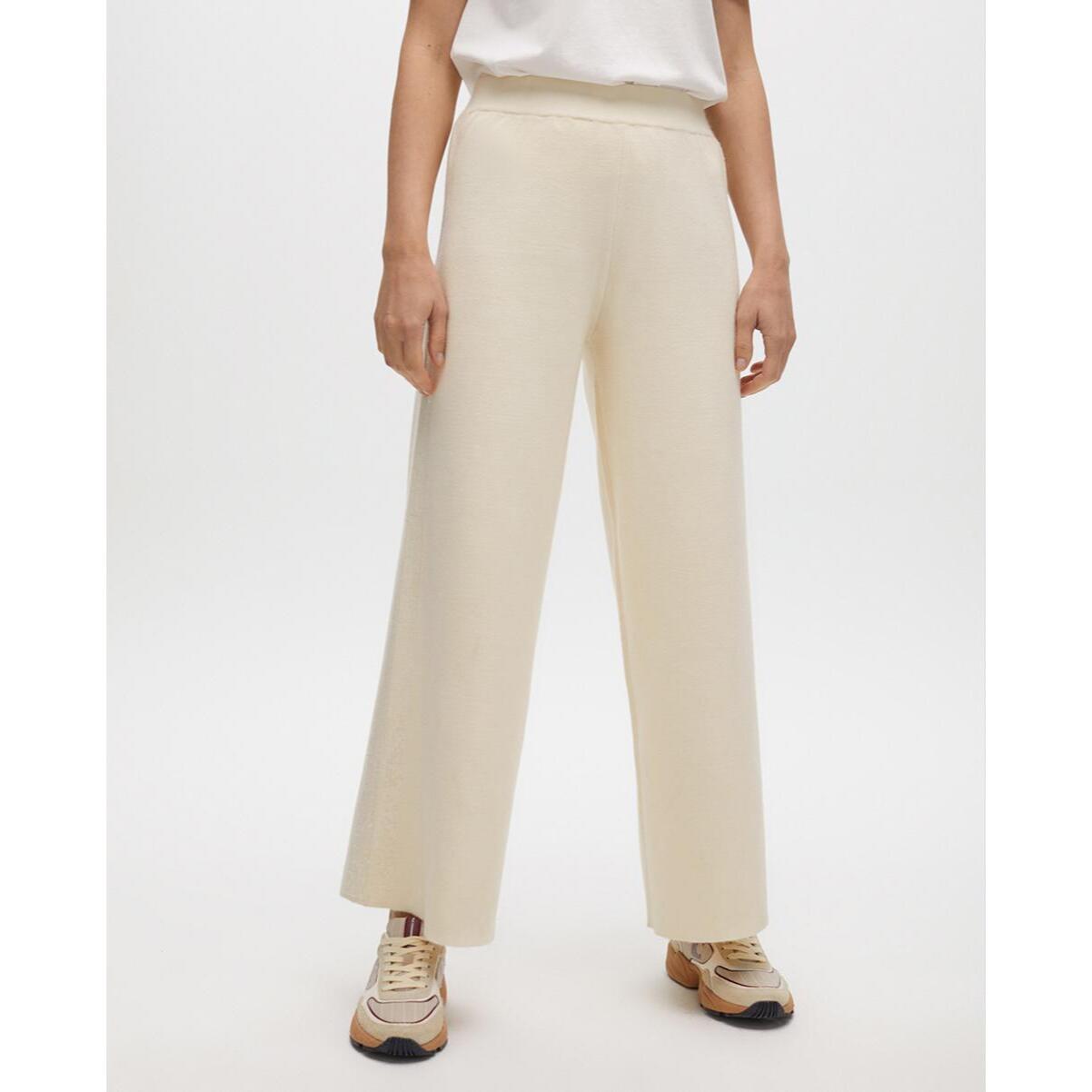 Pantaloni in maglia con paillettes laterali