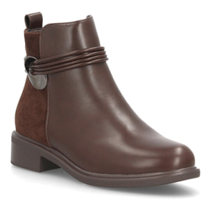 Botines mujer con tiras decorativas para mujer.