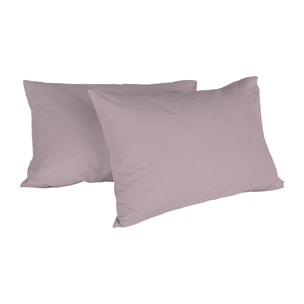 COPPIA FEDERE MAX COLOR, 100% Cotone, Made in Italy - ROSA ANTICO