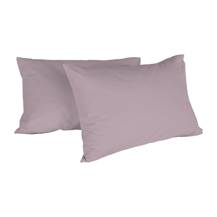 COPPIA FEDERE MAX COLOR, 100% Cotone, Made in Italy - ROSA ANTICO