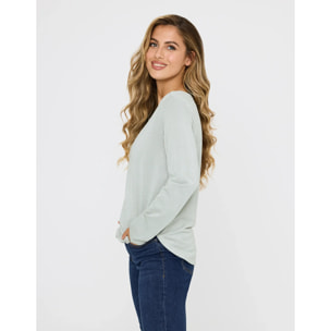 Camiseta Manga Larga Verde - Amilka