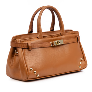 Barumini Borsa a mano Donna. Pelle autentica Dollaro