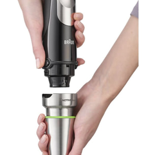 Mixeur BRAUN MQ9187XLI MultiQuick 9 noir et gris 8 accessoires