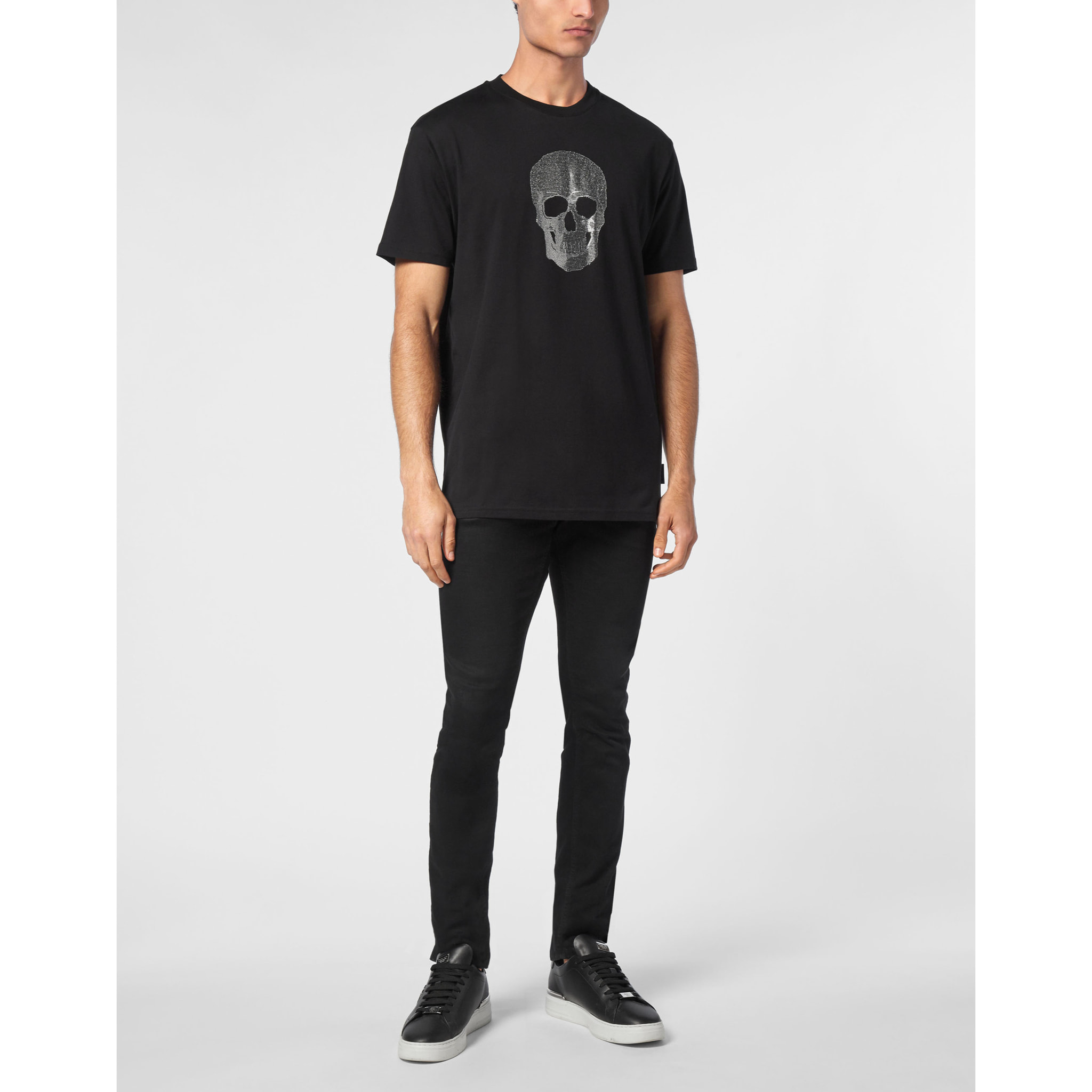 PHILIPP PLEIN T-Shirt Round Neck SKULL