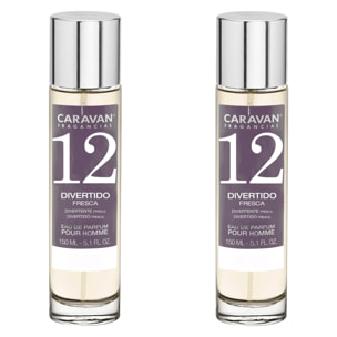 Caravan fragancias set de 2 frascos perfume de hombre nº12, de 150 ml