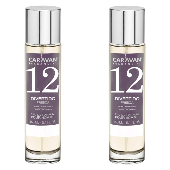 Caravan fragancias set de 2 frascos perfume de hombre nº12, de 150 ml