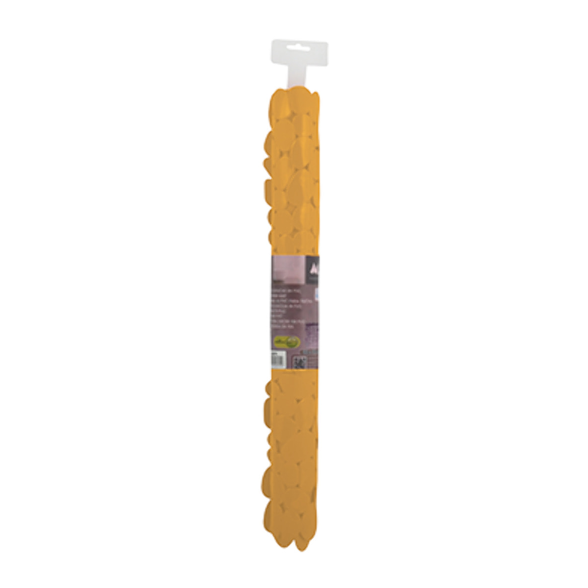 MSV Tapis fond de douche PVC GALETS 53x53cm Safran