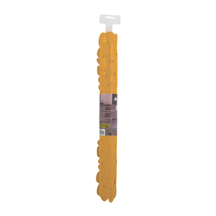 MSV Tapis fond de douche PVC GALETS 53x53cm Safran