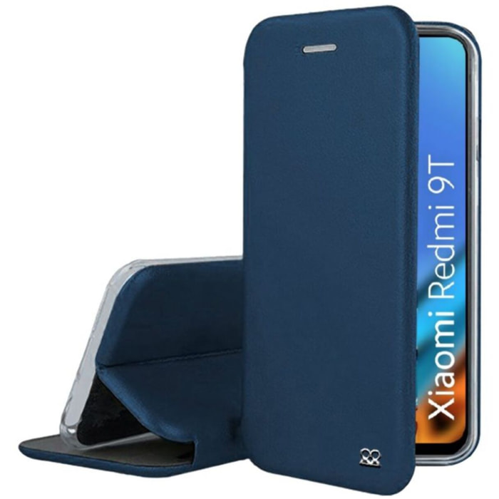 Etui IBROZ Xiaomi Redmi 9T Etui cuir bleu