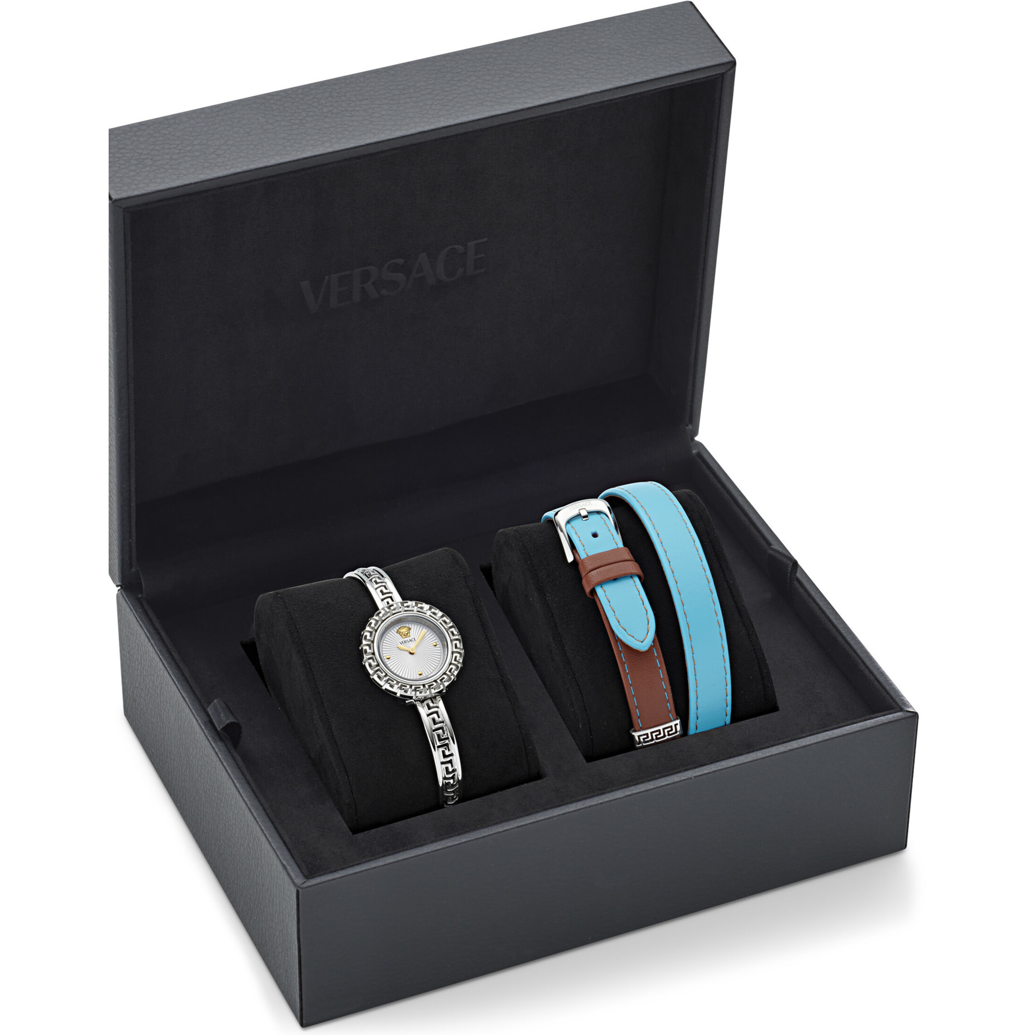 Versace Reloj Analógico De Cuarzo. La Greca