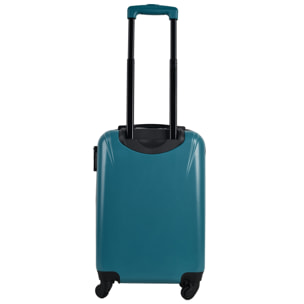 Juego de maletas rígidas con ruedas kukuxumusu 3 piezas color azul