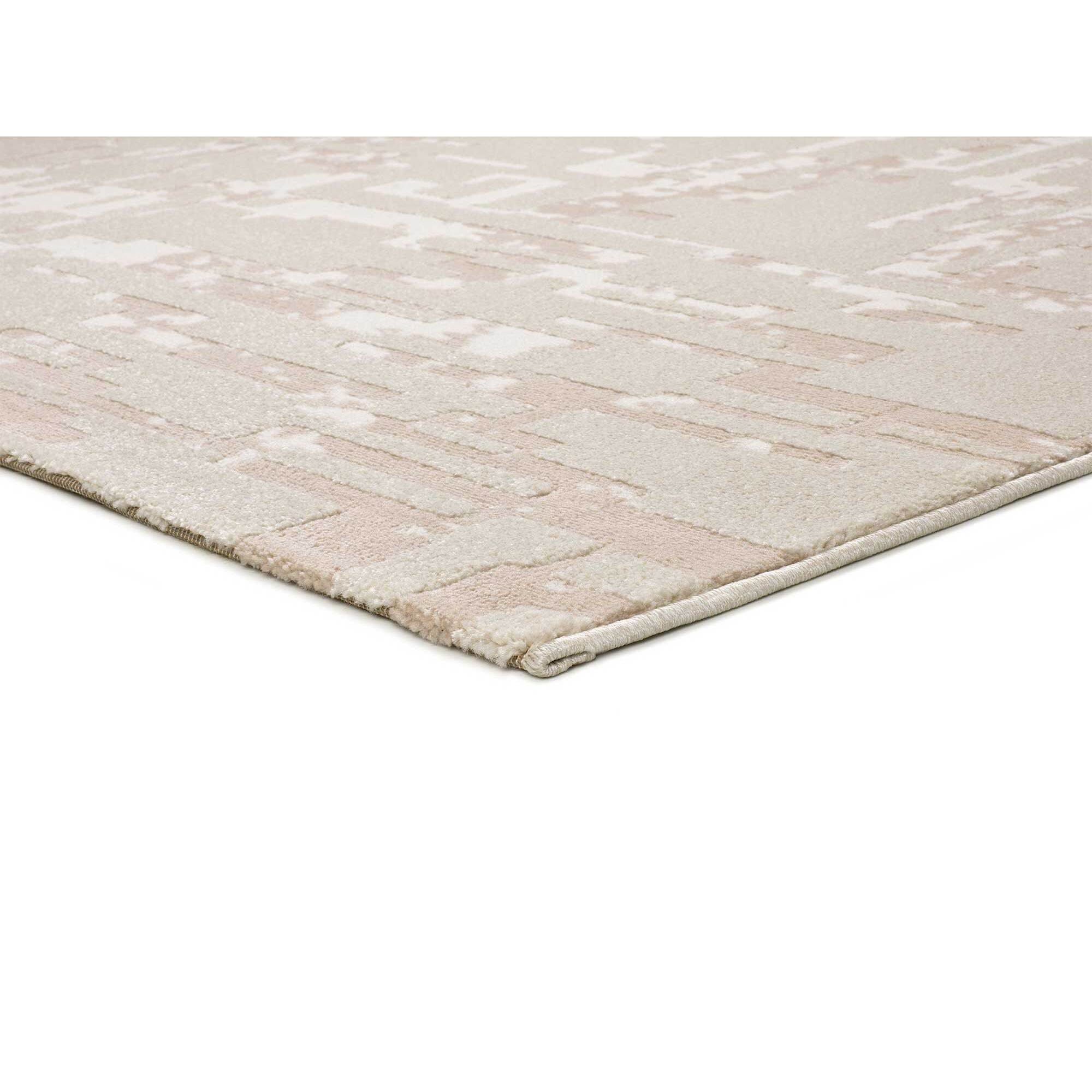 BARESA Alfombra abstracta con relieve en tonos beige, varias medidas disponibles