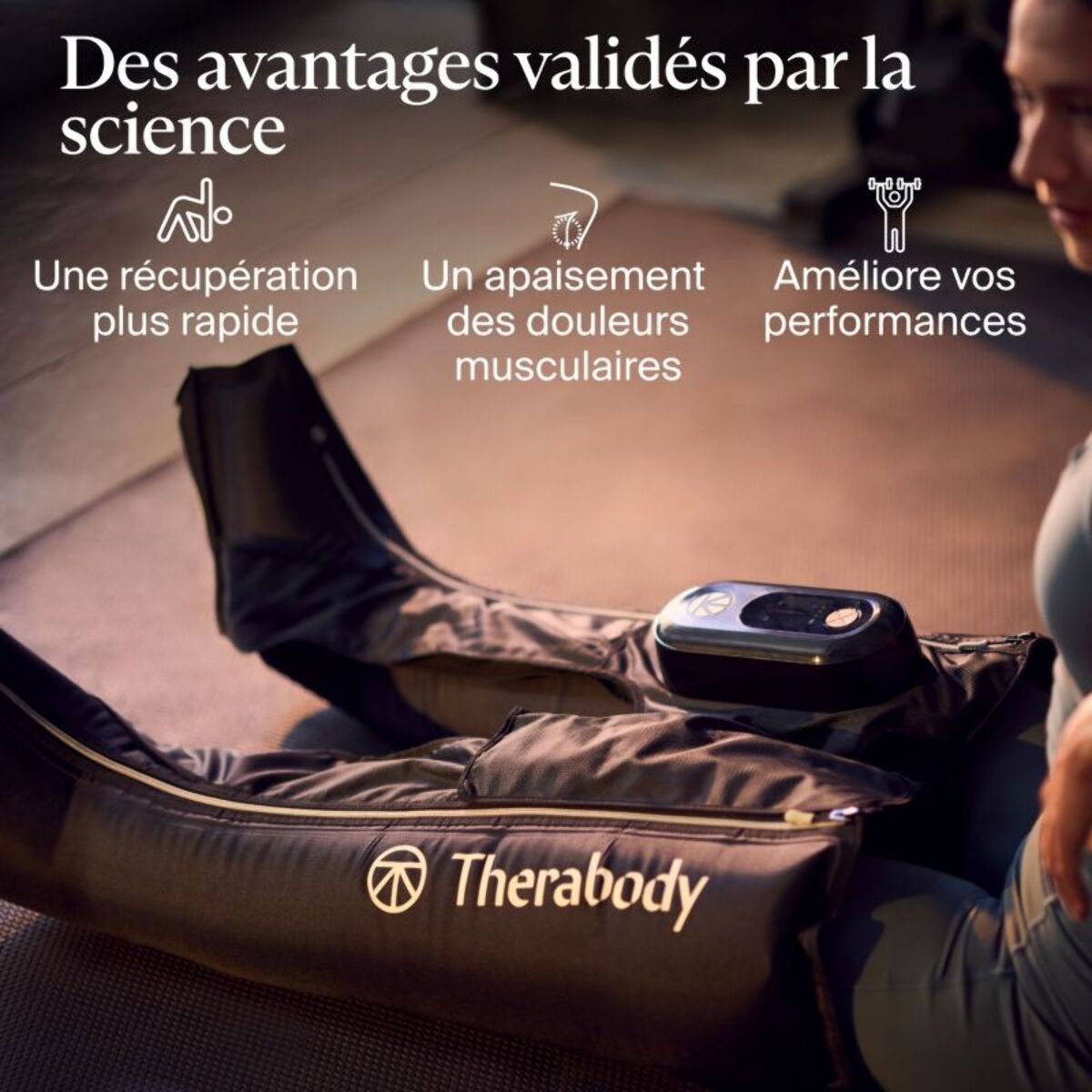 Bottes de pressothérapie THERABODY de compression Jetboots Prime - M