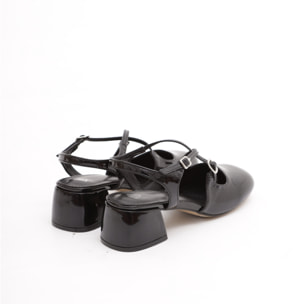 DECOLLETE' D'ORSAY BABY CHOCOLA' NERO