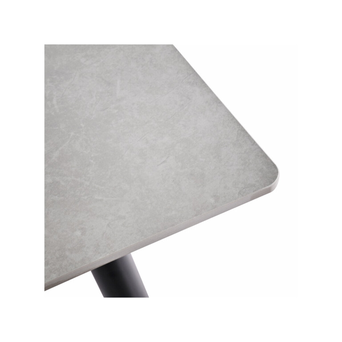 Table de repas 180 cm céramique marbré pieds évasés métal - STONE 2