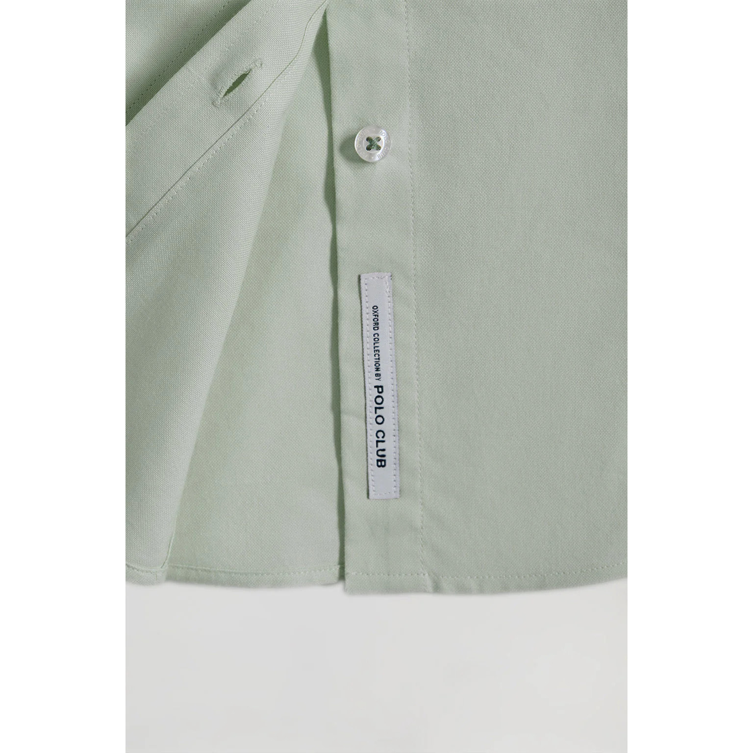 Camisa verde jade oxford Slim fit con logo Rigby Go