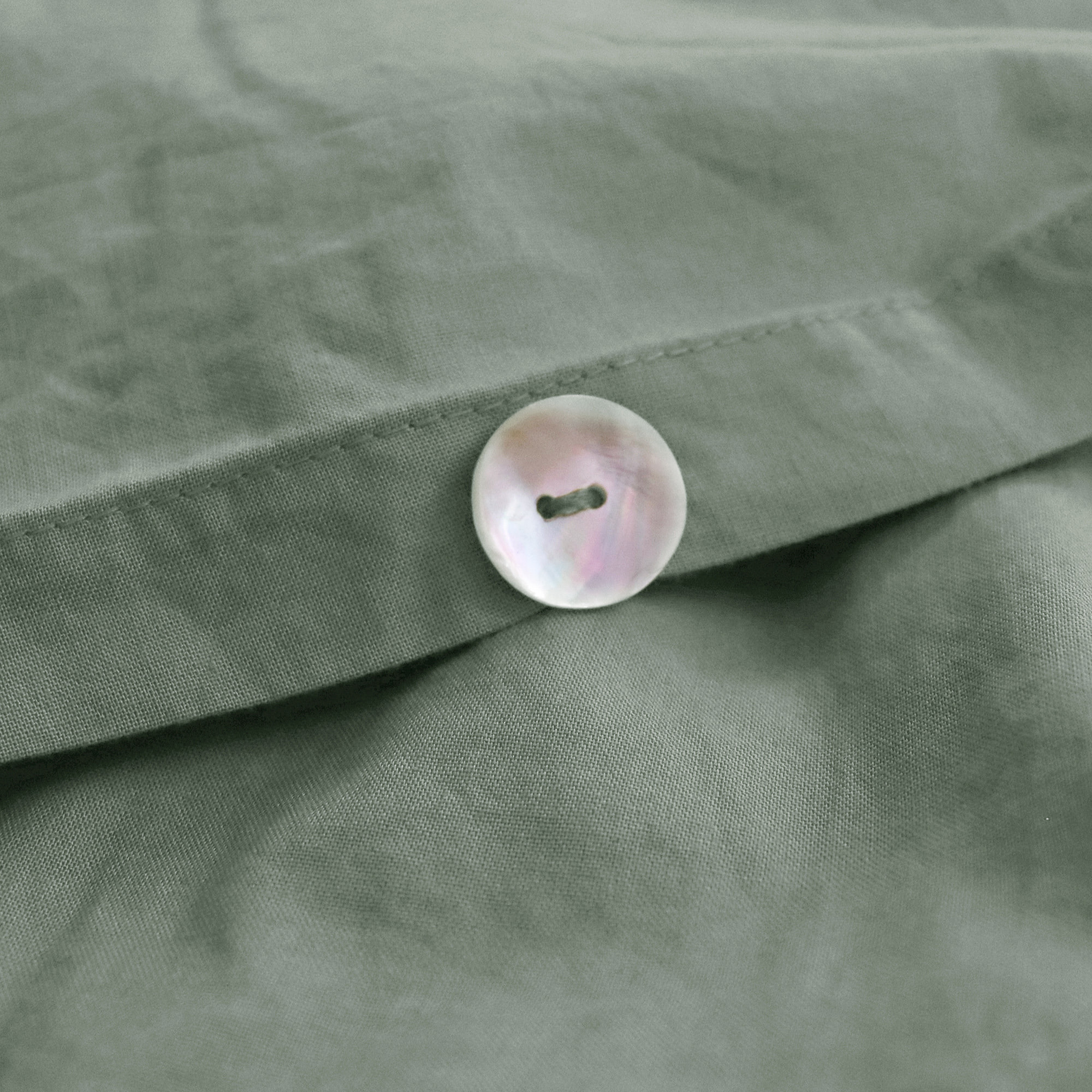 Housse de couette unie en coton, COTON LAVÉ