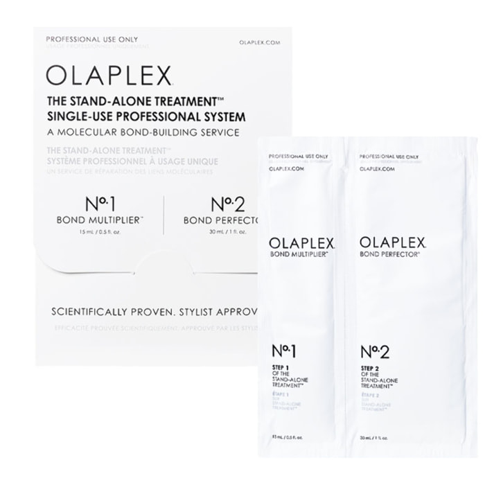OLAPLEX Set The Stand Alone Treatment Single Use Step N°1 15ml + N°2 30ml