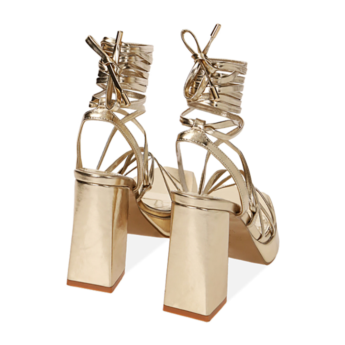 Sandali oro platform, tacco 10 cm