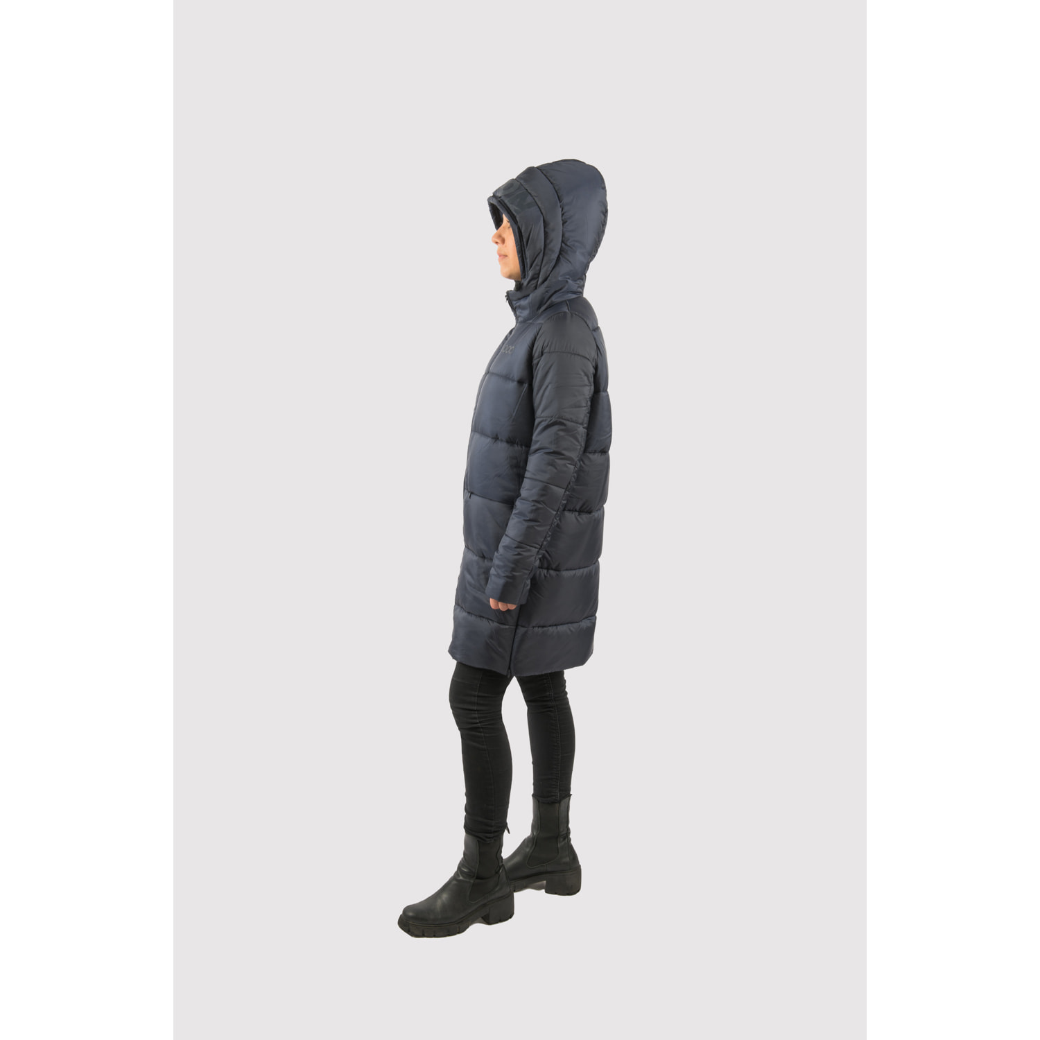 Chaqueta para mujer ECOON Paris Long Jacket - Azul oscuro