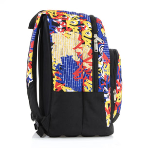 Zaino Teen ''Graffiti R & Y'' - DOPPIO SCOMPARTO - Resistente all'acqua - Misure: 43*32*18