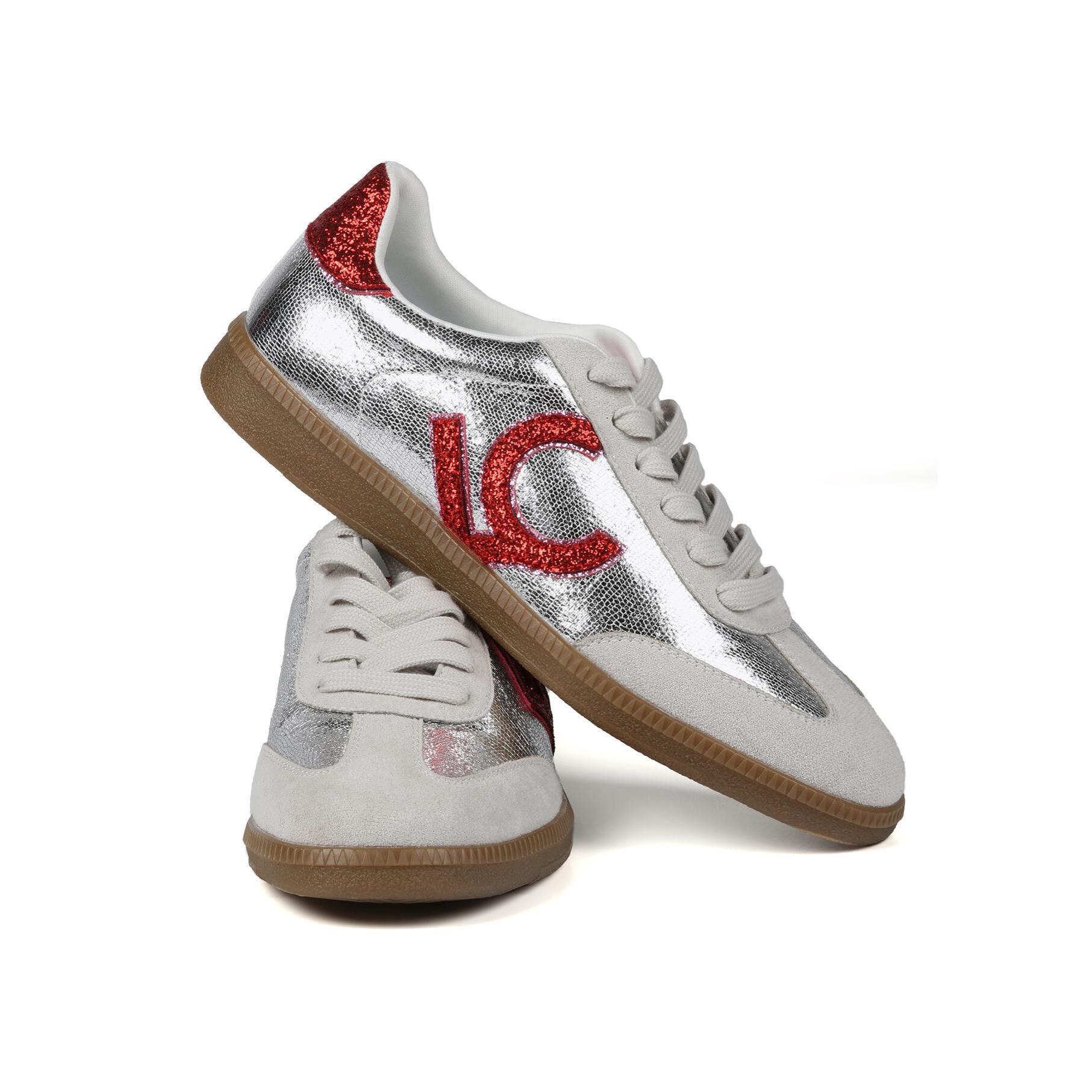 Sneakers metallizzate e LC glitter