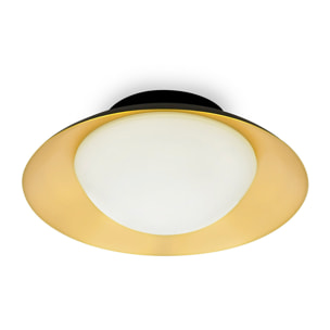 SIDE 200 Plafoniera nera e oro G9