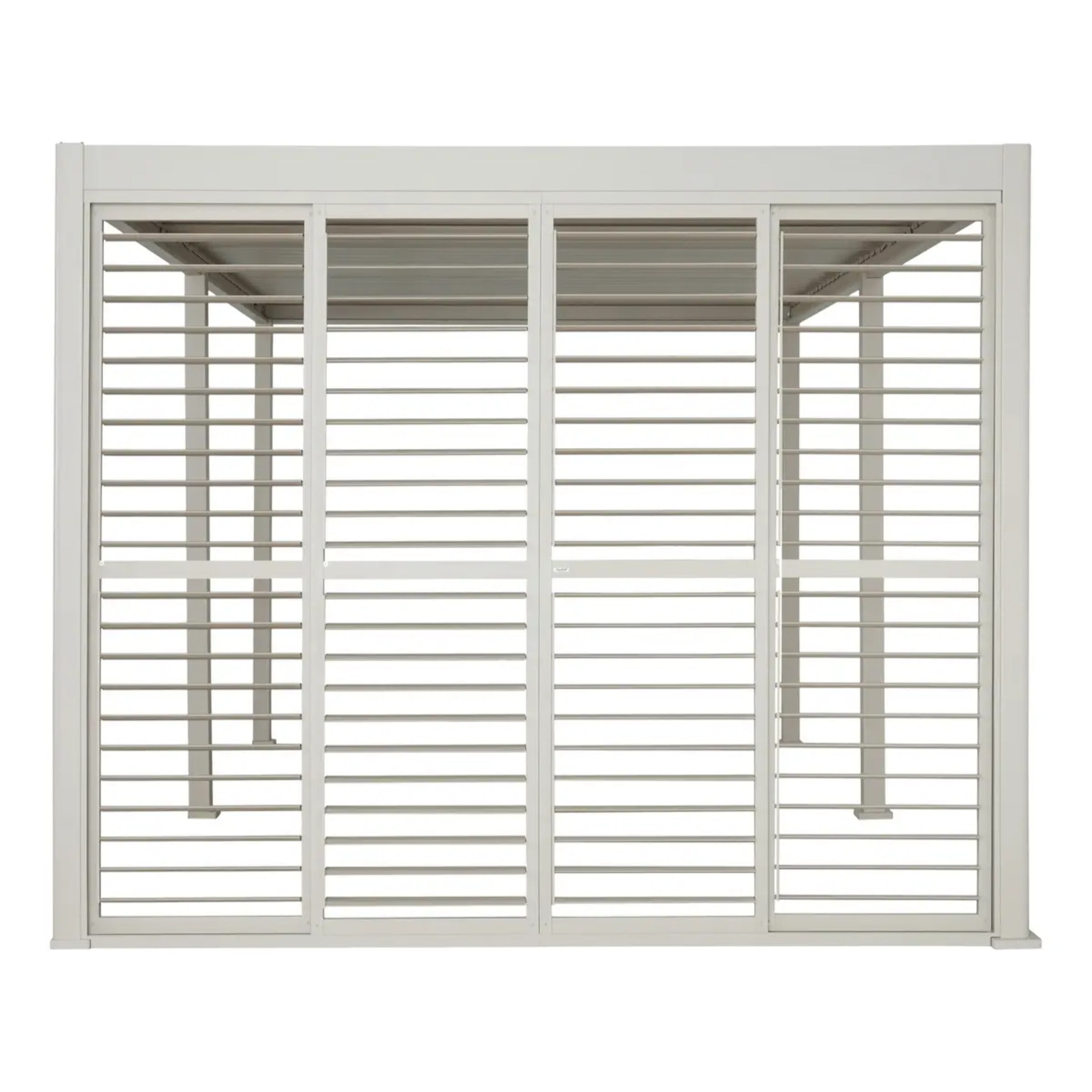 Persienne pour Pergola bioclimatique Evora 6x3,6 m argile