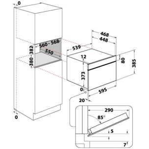 Micro ondes encastrable WHIRLPOOL WMD54MXF
