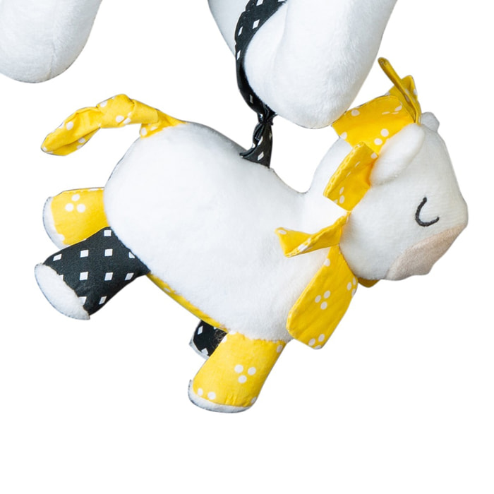 Spirale d'activites en velours blanc
