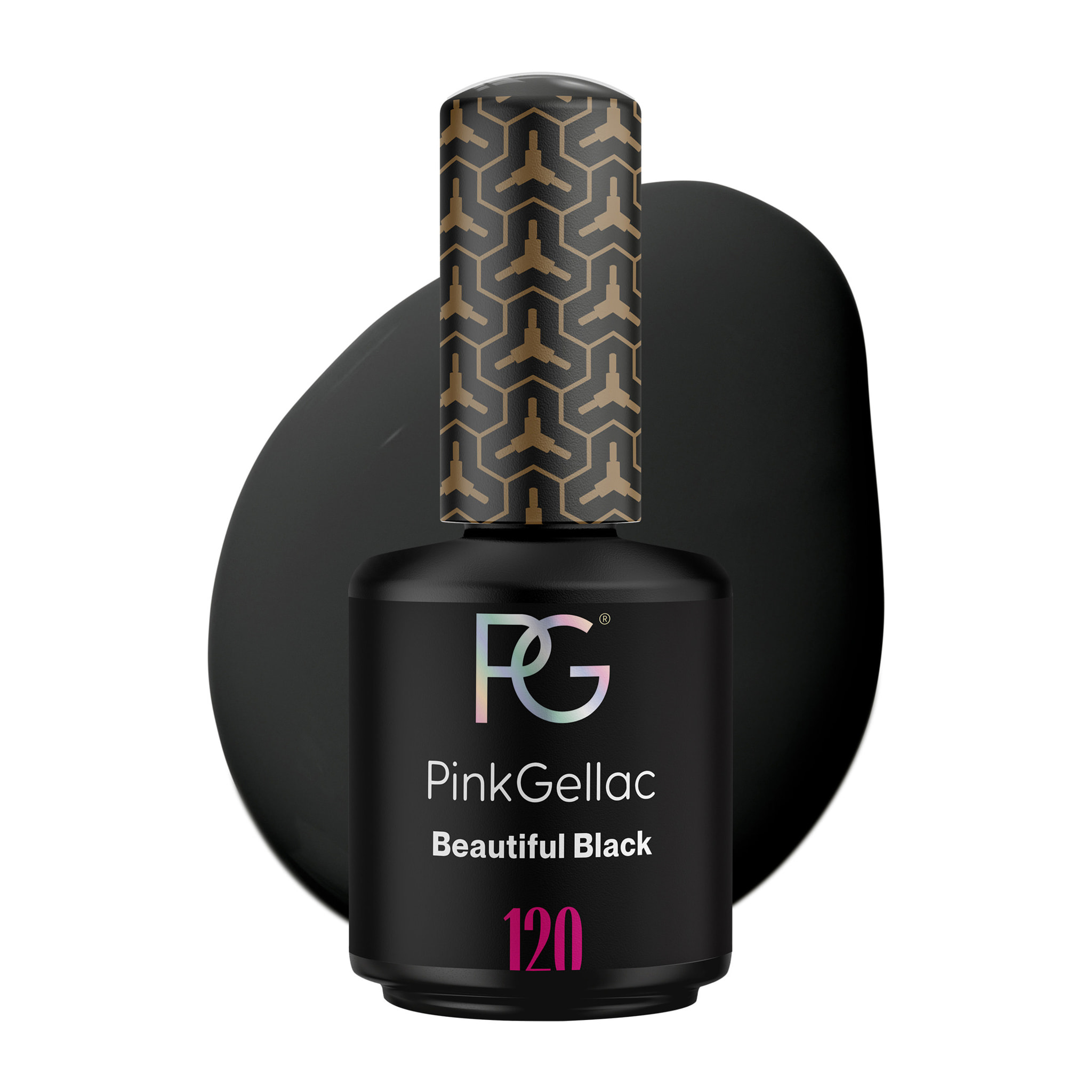 Vernis semi-permanent - 120 Beautiful Black - 15 ml