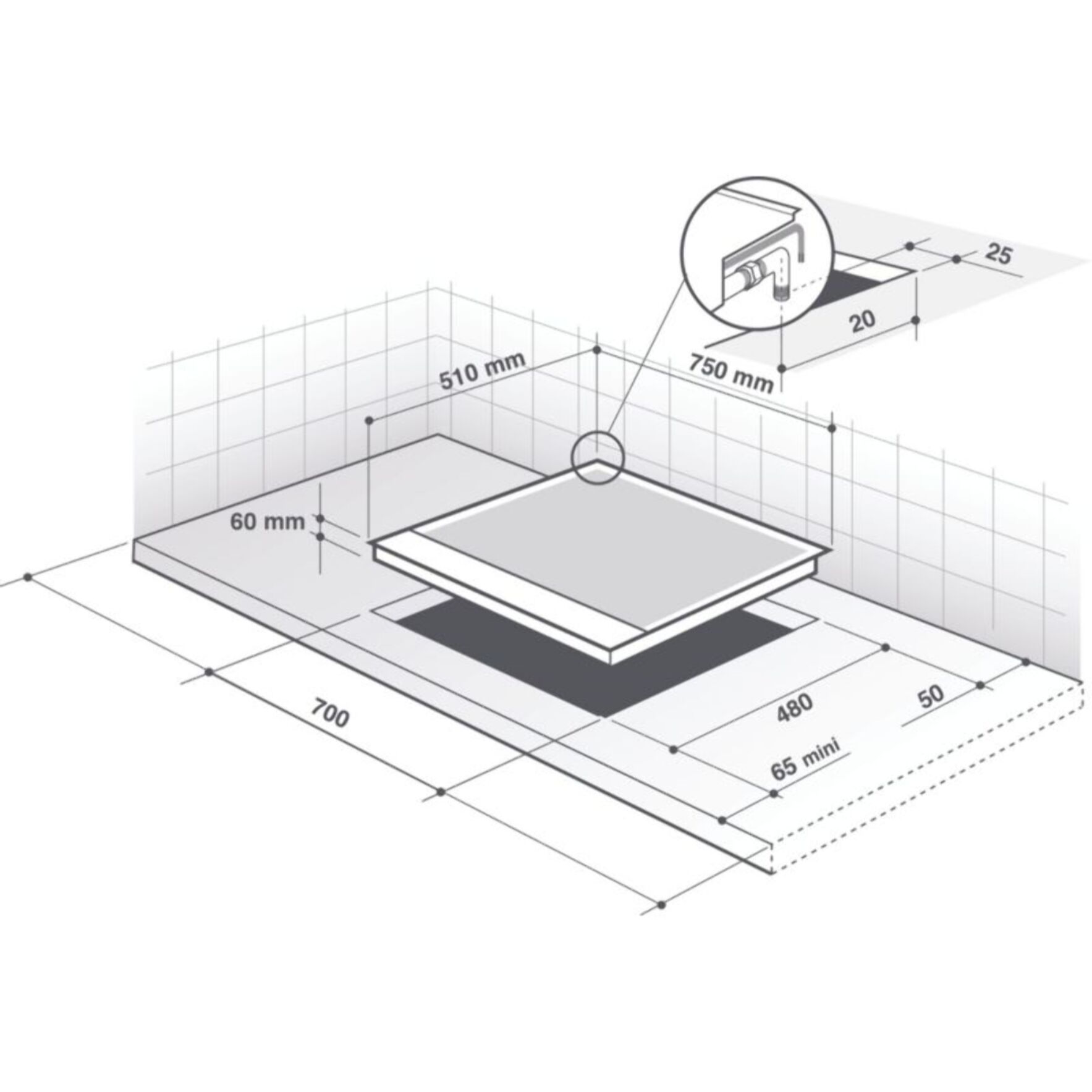 Plaque gaz DE DIETRICH DPG4750B