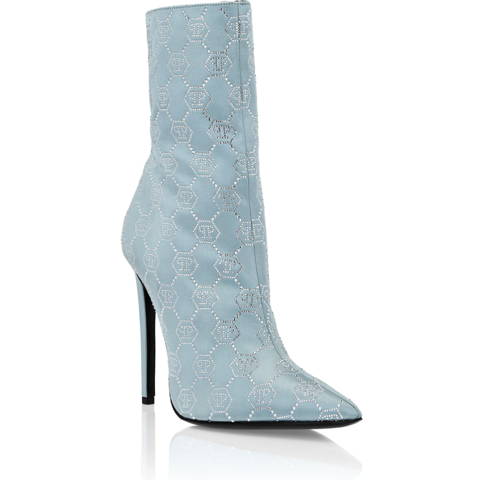PHILIPP PLEIN Boots High Heels Mid MONOGRAM