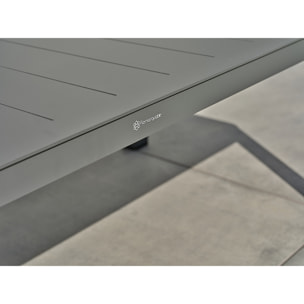 KELIA - Salon bas de jardin 5 places - Gris anthracite