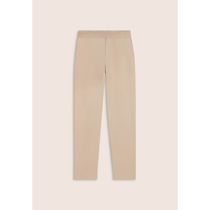 Pantaloni regular fit con gamba dritta e coulisse