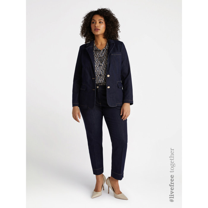 Fiorella Rubino - Blazer in denim - Blu