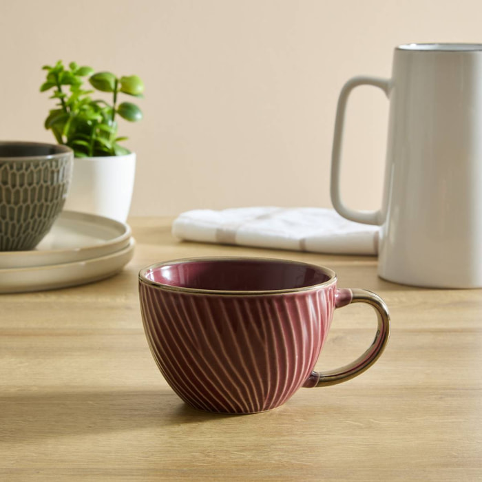 Bol à petit-déjeuner Ella 42cl grenat