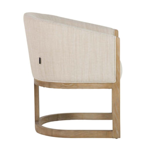Butaca Madera Fresno Beige 62x64x78 Cm