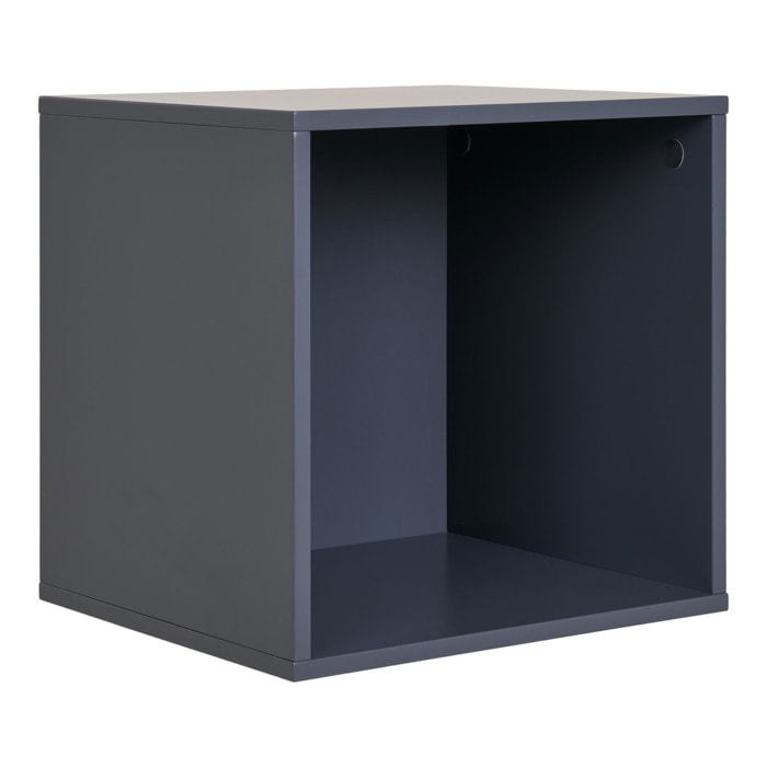 Horne - Mensola da parete in MDF grigio scuro 34x30x34 cm