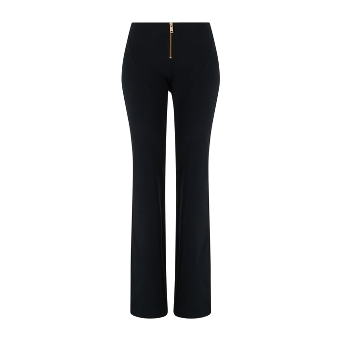 Pantaloni push up WR.UP® vita bassa e fondo super flare