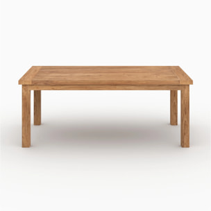 Table rectangulaire en bois de teck recyclé 200cm 8 personnes - Mémo