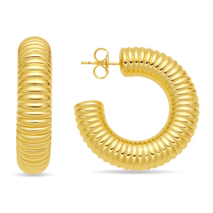 Pendientes Shagen acabado oro amarillo 18k