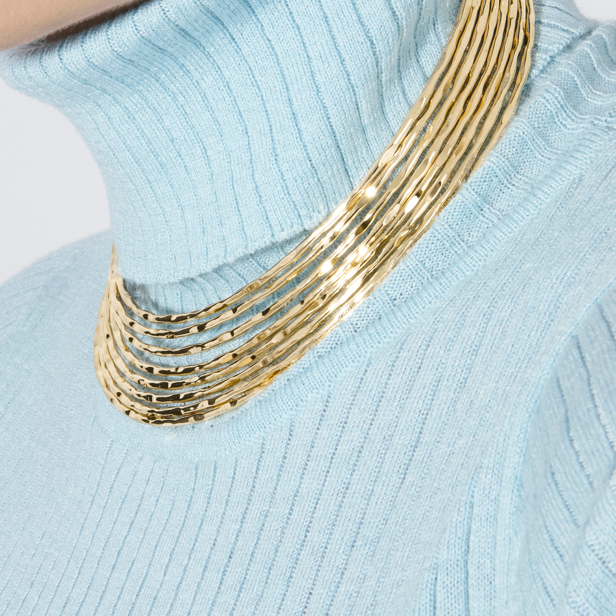 Collar Kaku acabado oro amarillo 18k