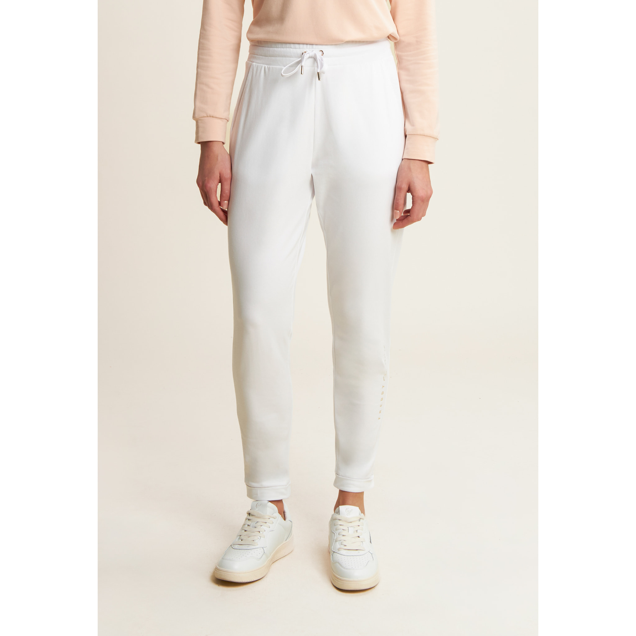 Pantaloni sportivi lunghezza 7/8 con risvolto