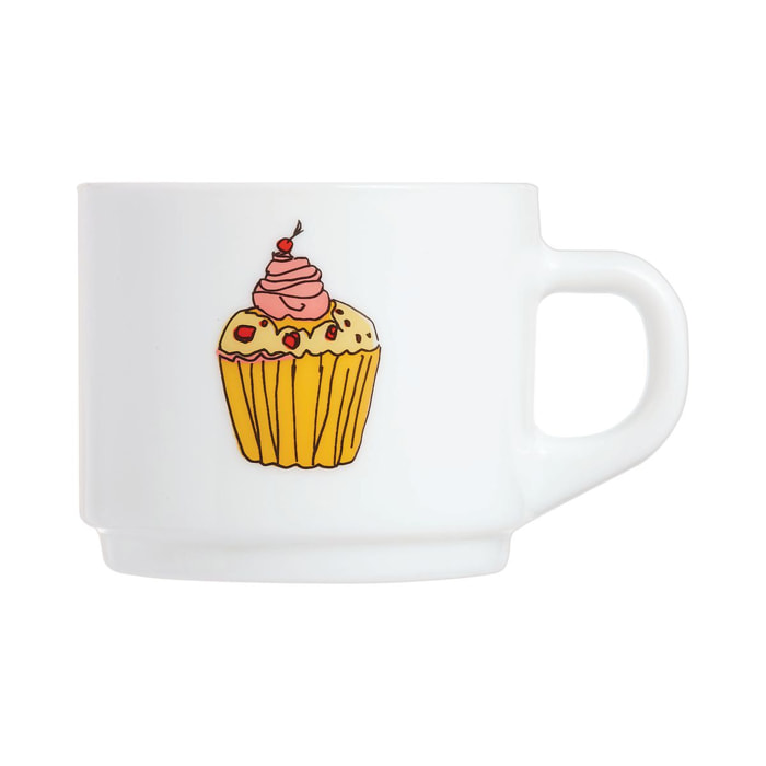 Taza 22 cl decorada Pop Gourmandise - Luminarc