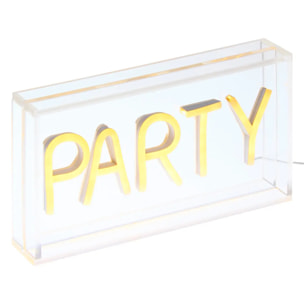 Néon LED à poser "Party" 23x12,5cm