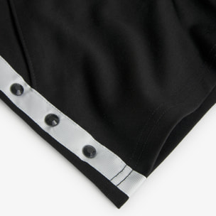 Short para niña en algodón liso de color negro con