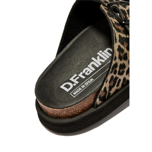 Sandalias de Mujer Cierre Hebilla en Leopardo Vibe